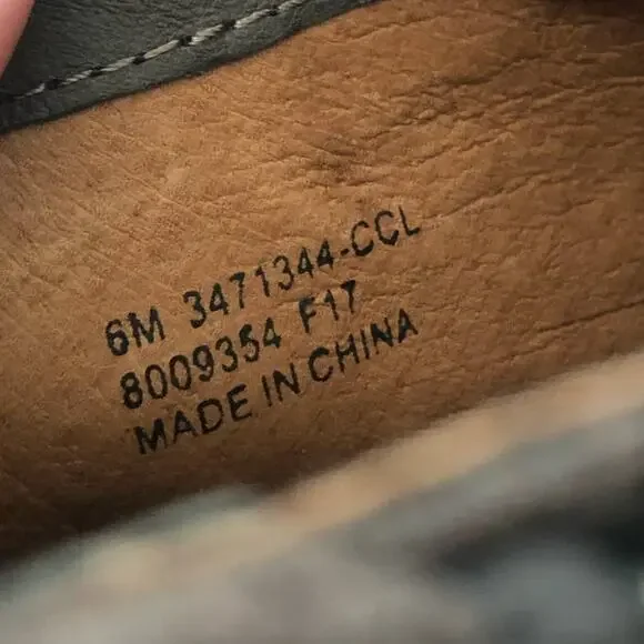 Frye JENNIFER Brown Grey Suede Pointed Stacked Heel Dress Ankle Boots 6 - Picture 12 of 12